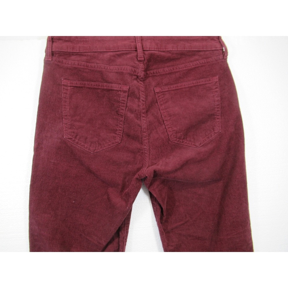 GAP Corduroy Pants Women 10 Burgundy Straight Leg Classic - Picture 5 of 5